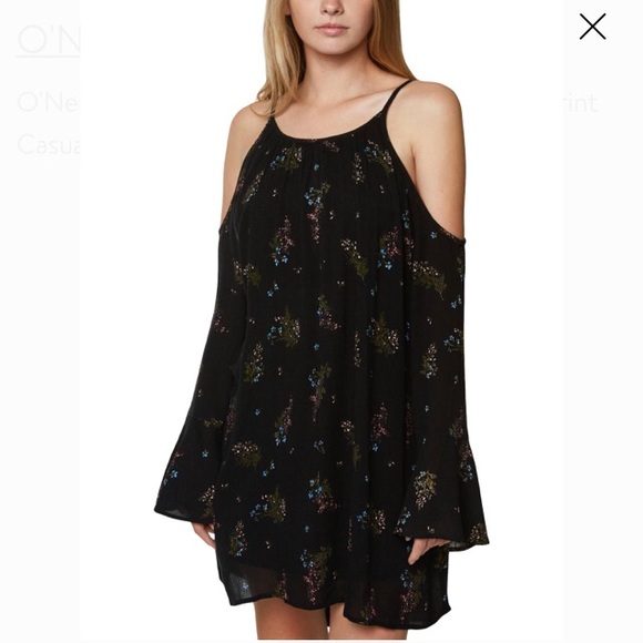 O Neill off the shoulder long sleeved dress - Picture 1 of 6
